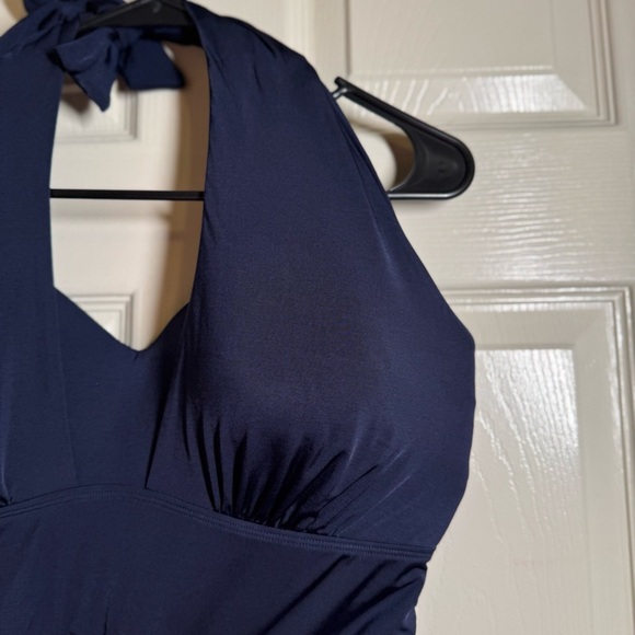 Athleta Navy Blue Bra Cup Wrsp Tankini size 38D/DD - Picture 2 of 6